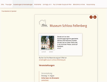 Tablet Screenshot of museum-schloss-fellenberg.de